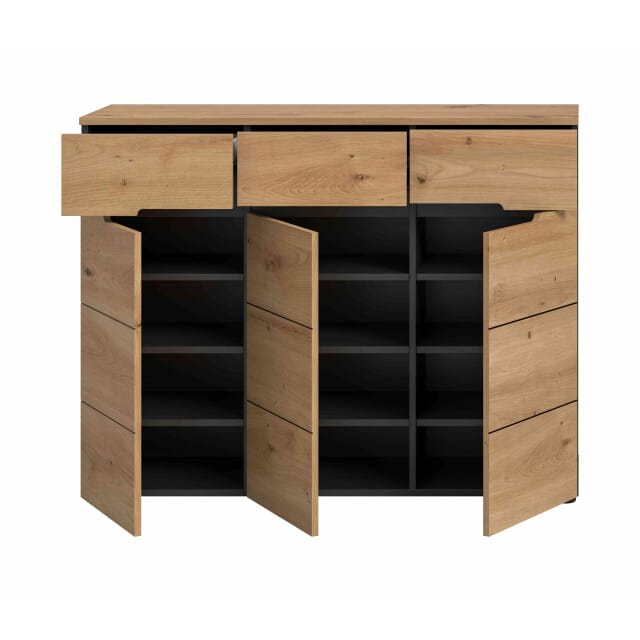 Canu schoenenkast Artisan NB Basaltgrijs NB - 37x94x120cm