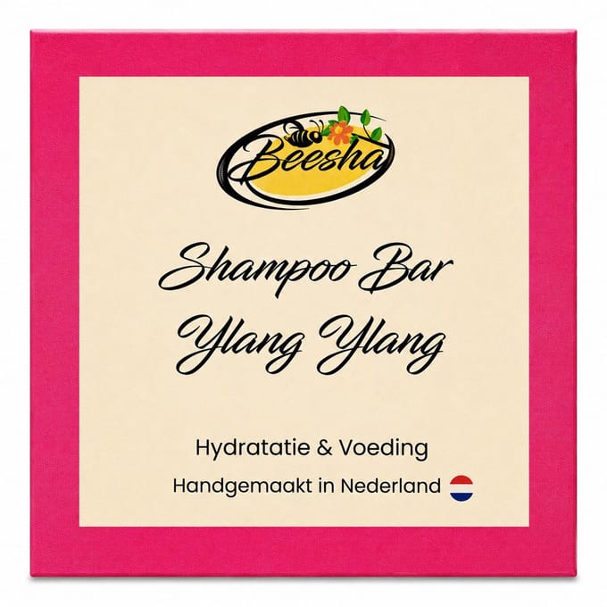 Beesha - Shampoo Bar Ylang Ylang - Vegan - Sulfaatvrij - Parabeenvrij - CG Proof