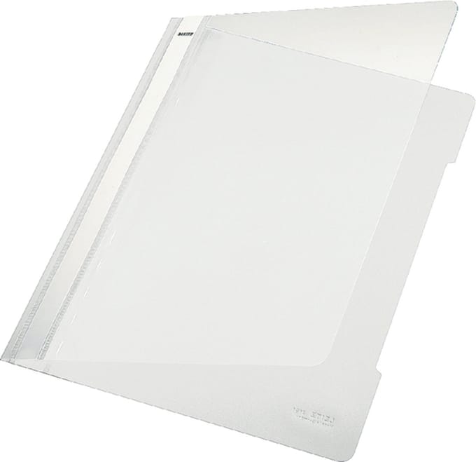 Snelhechter Leitz standaard A4 PVC wit | 25 stuks