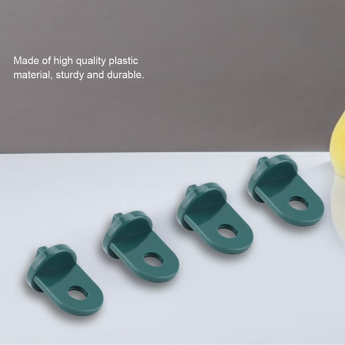 10 STKS Plastic Kas Haak Plant Bloem Hanger (Groen) groen