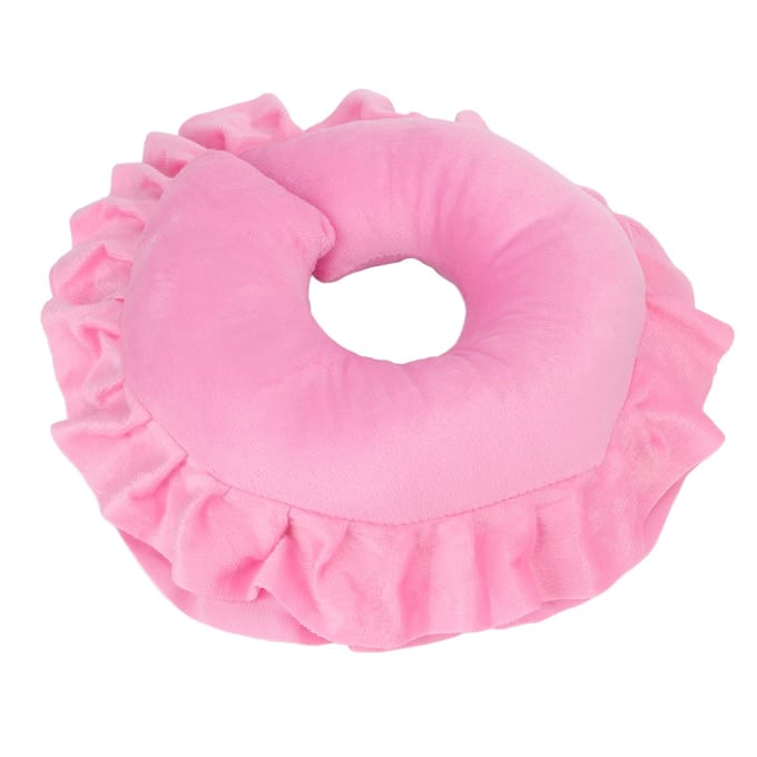 U-vormig Neksteunkussen Zacht Tafel Bed Gezichtskussen voor Schoonheidssalon SPA Massage Roze roze
