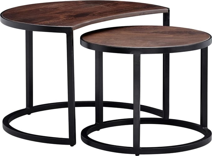 Sky Style Cakey Salontafel Set Donkerbruin