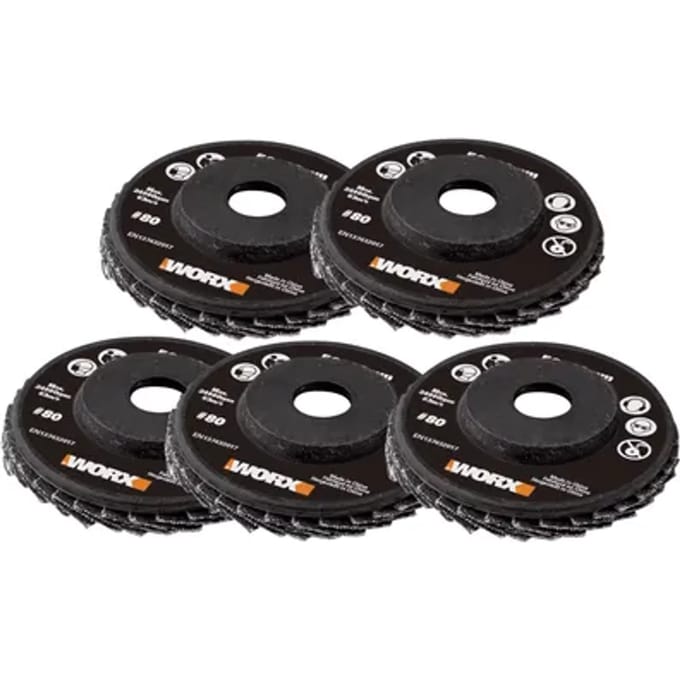 Worx Lamellenschijf Makerx - 50mm - Korrel 80 - 5 Stuks
