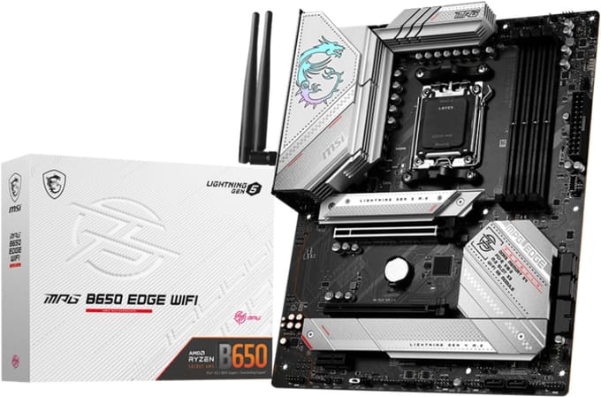 MSI MPG B650 EDGE WIFI Moederbord - AMD B650 - AMD AM5 - DDR5 RAM - ATX