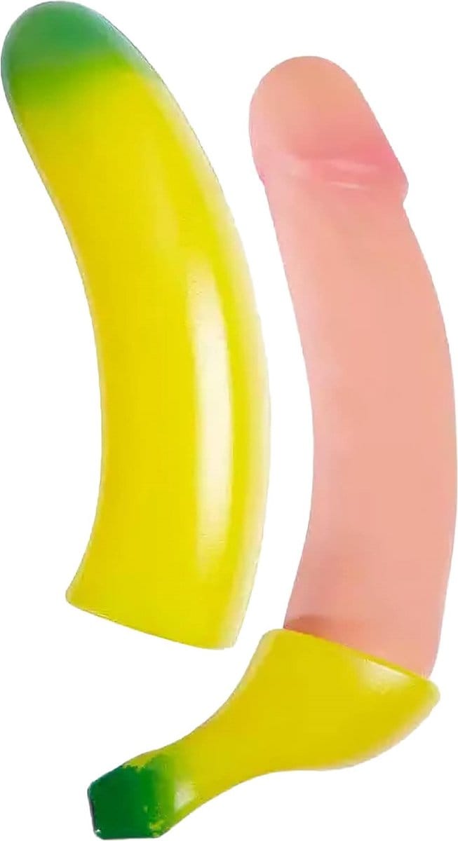 Banaan met penis - Geel - 18+