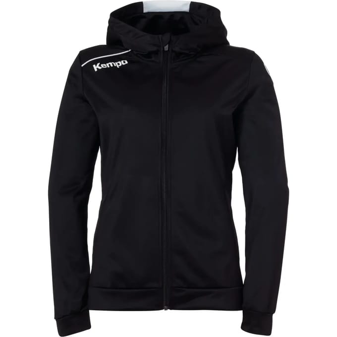 Kempa Player Hood Jacket Dames - sportvest - zwart/wit