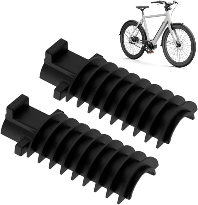 Fiets batterijhouder - Zadelpen houder - Elektrisch schakelen - Antislip ontwerp - 21-29 mm - Zwart