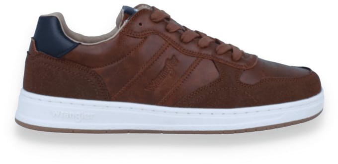 Wrangler Heren Sneaker Rusty Men Low Tortoise Shell | Cognac | Maat: 41