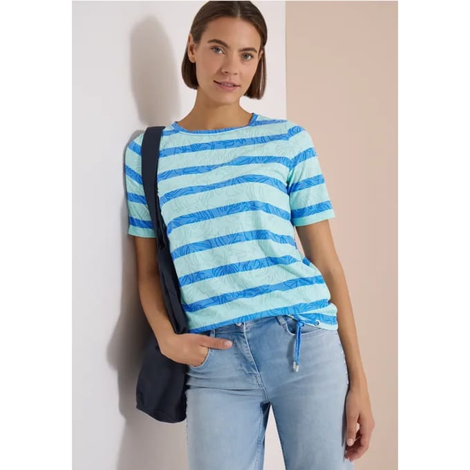 Shirt met burn-out look