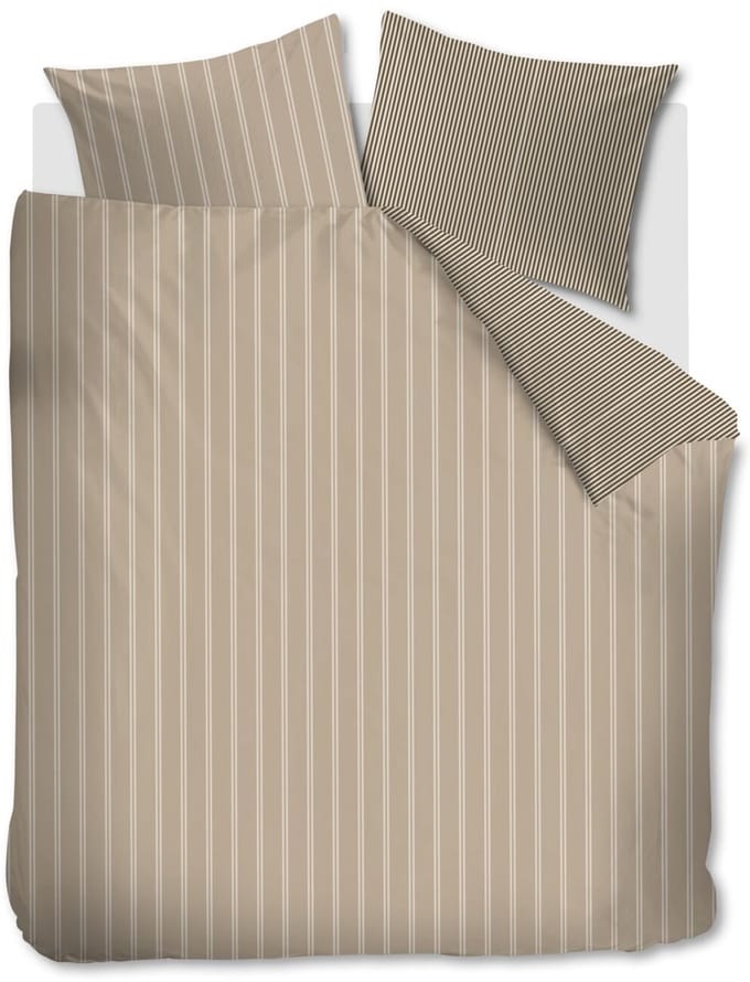 Vtwonen Mini Stripe dekbedovertrek - Lits-Jumeaux - 240 x 220 cm - Naturel