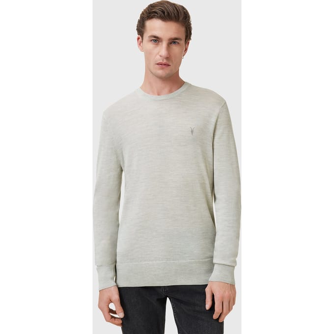AllSaints Mode Merino Crew Slate Green Taglia: S | Maglioni a maglia Outlet | Uomo | Verde