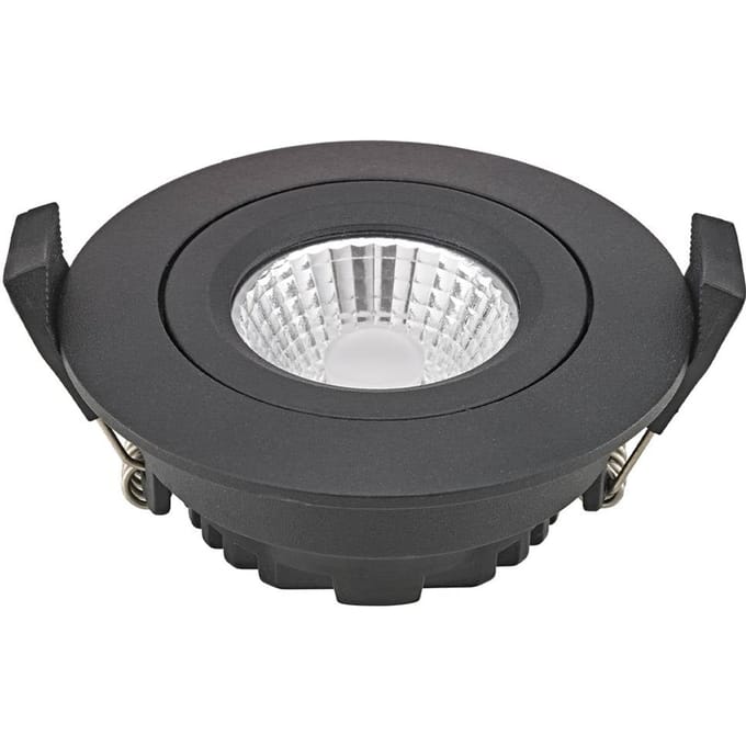 Sigor LED plafondinbouwspot Diled, Ø 8,5 cm 6 W Dime LED zwart