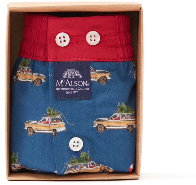 McAlson Boxershort - Santa Car Navy XL