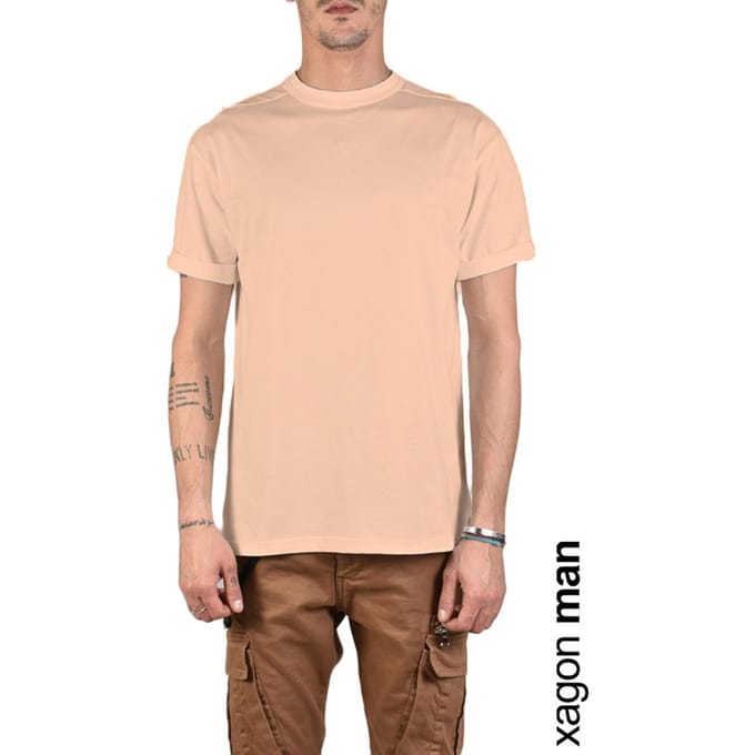 Xagon Man T-Shirt Mannen roze