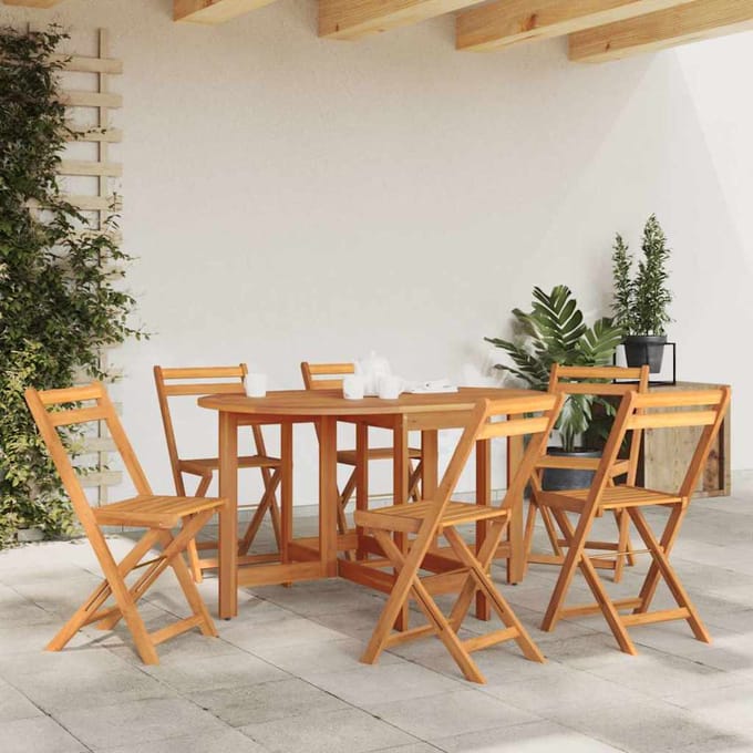 vidaXL - Tuintafel - 130x90x72 - cm - massief - acaciahout