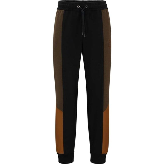 Boss Heren Lamont Colour Block Slim Joggingbroek (Groen)