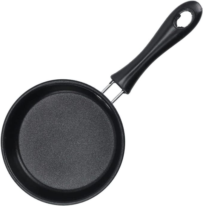 Mini Koekenpan - Eierpan Omeletpan - Ontbijt Maken - Geëlectroplateerd Ontwerp - 12 cm Diameter - Blauw