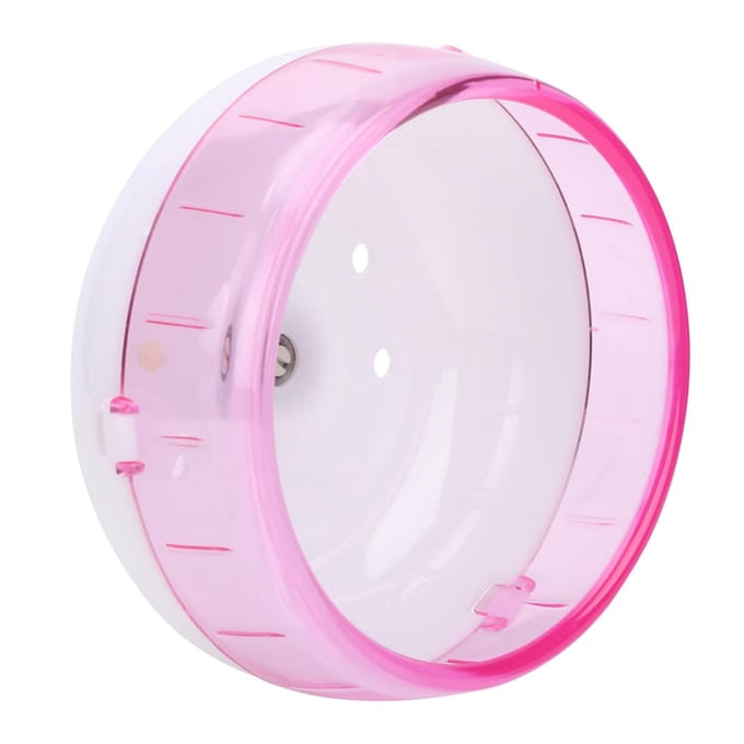 Plastique Super Silencieux Rouleau Exercice Roue de Course Jouet pour Petits Animaux Hamster Cochon d'Inde ChinchillaRose white