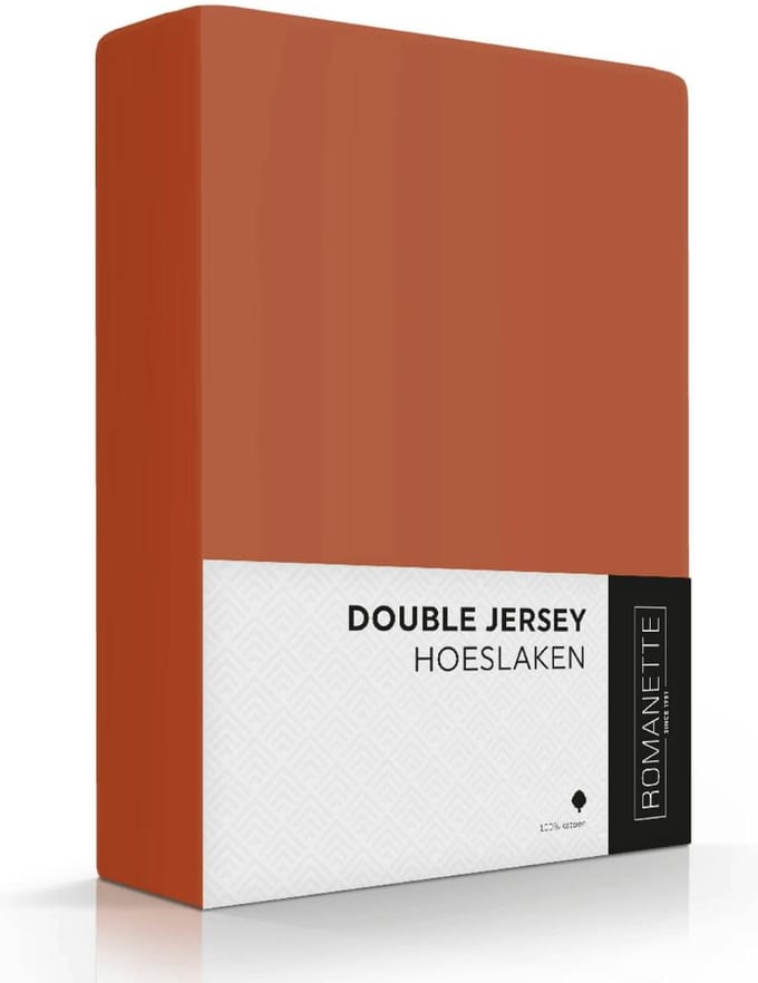 Luxe Hoeslaken - Terra - 140x200 cm - Jersey Stretch - Romanette