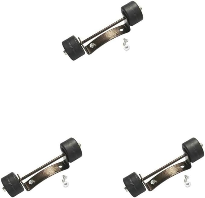 Terrasverwarmer Wiel Kit - Verplaatsbare Verwarming - Mobiele Verwarming Buiten - Universele Pasvorm - 3 Sets - Zwart