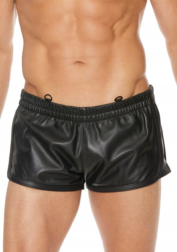Shots - Ouch! Leren Versatile Shorts - L/XL black L/XL