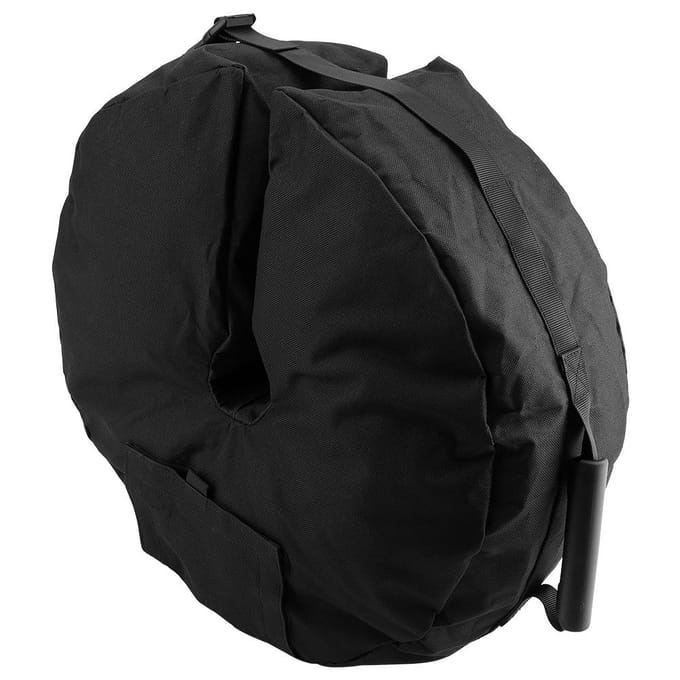Sac de lestage rond pour base de parasol, rempli de sable, pour parasol de patio black