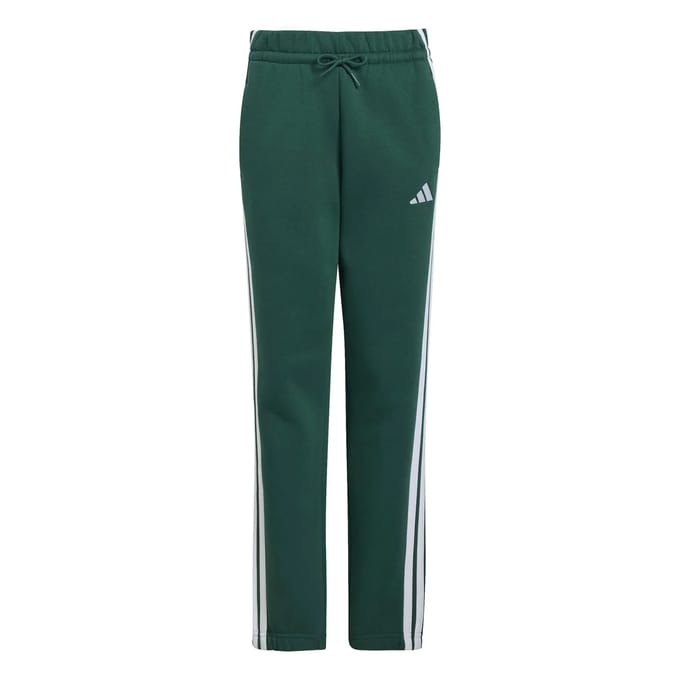 Adidas Essentials 3 Stripes Fleece Joggers Groen 9-10 Years Kinderen
