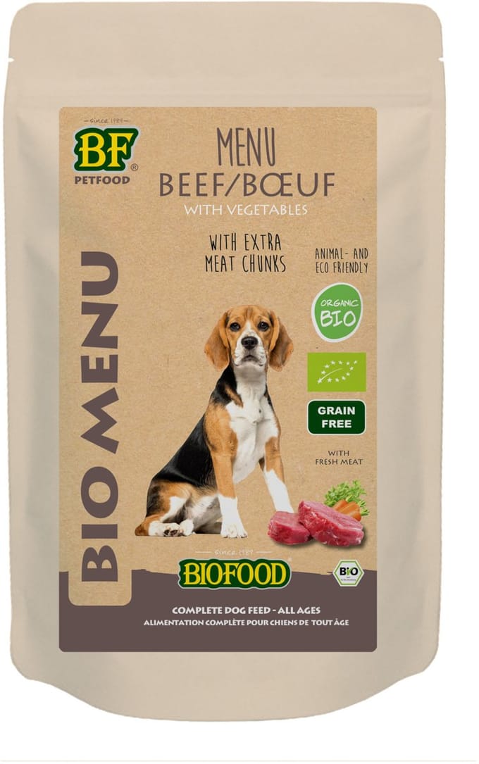 Bf Organic Menu 150 g - Hondenvoer - Rund Pouch