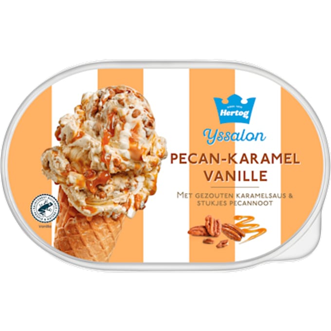 IJssalon pecan-karamel vanille