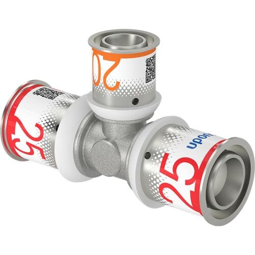 Uponor s-press plus tee verloopstuk 25 x 20 x 25 mm
