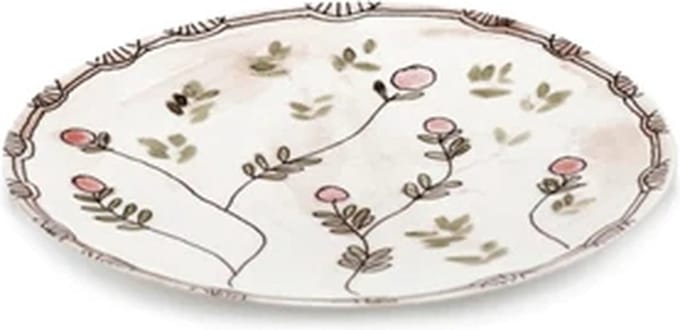Serax Marni Midnight Flowers Mirtillo Nude plat bord D28cm roze / groen