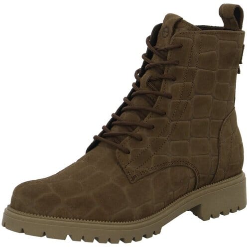 Tamaris Veterboots Croco taupe Suède - Maat 38