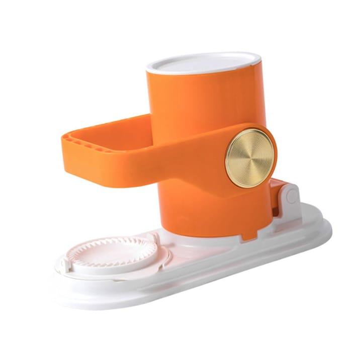 Machine à Faire des Pâte à Raviolis 2 en 1 Multifonctionnelle Manuelle pour Cuisine Domestique orange