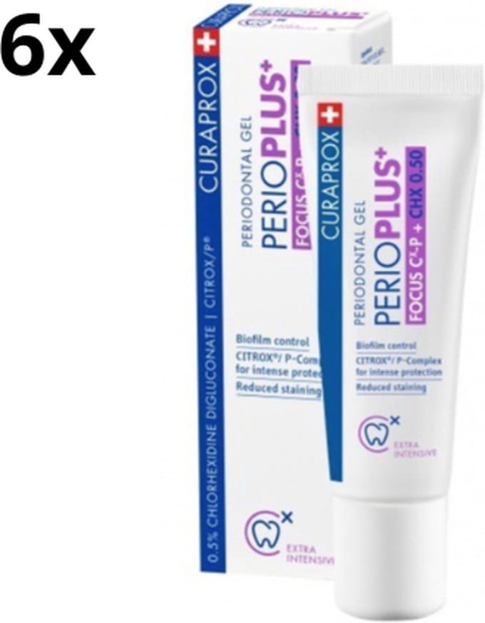 Curaprox Perio Plus Focus Tandgel - 6 x 10 ml - Voordeelverpakking