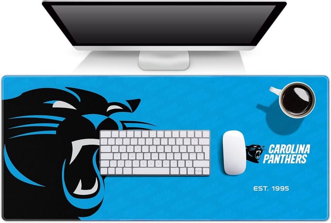 Extra Grote Bureau Onderlegger met Football Team Logo