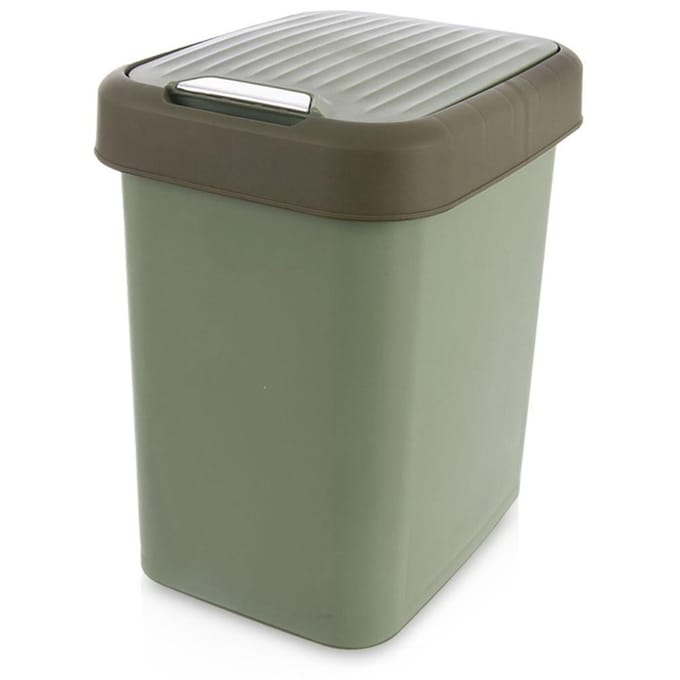 Poubelle en plastique verte 12 l