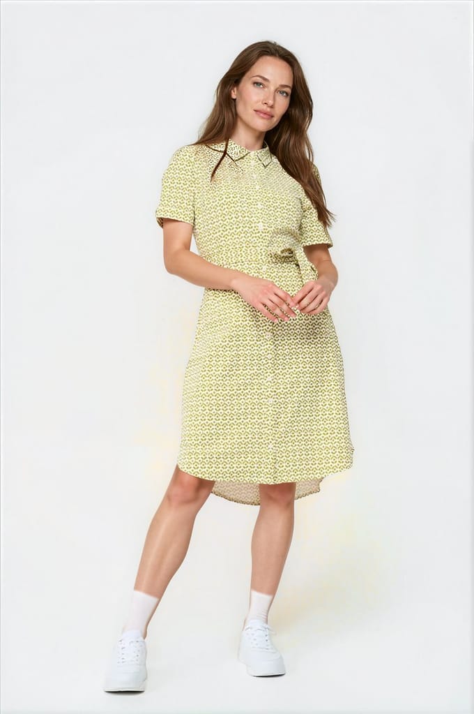 MI PIACE - Travel Jurk Mimimal Print 202079 Sweet Pea - Maat : M