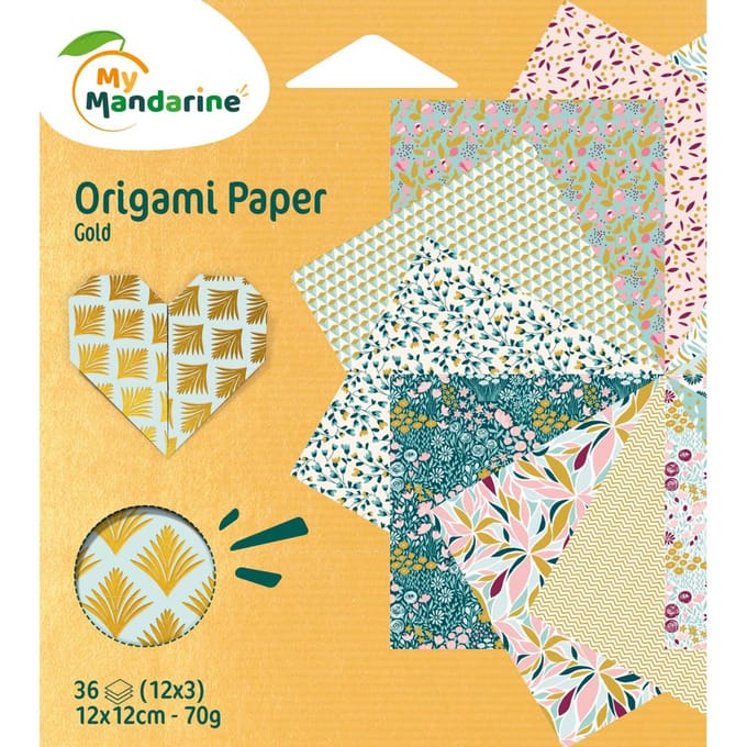 My Mandarine Vouwpapier-assortiment "Goud"