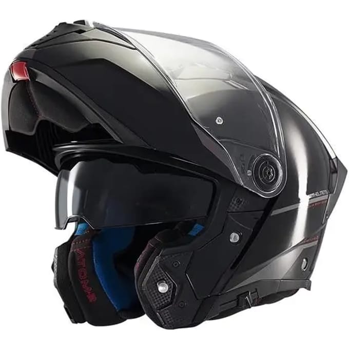 Modulaire motorhelm MT Helmets Atom 2 SV Solide A1