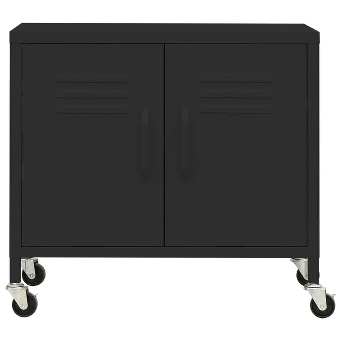 vidaXL - Opbergkast - 60x35x56 - cm - staal - zwart