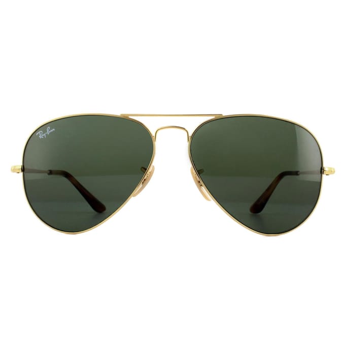 Ray-Ban Zonnebril Aviator Metal II RB3689 914731 Goudgroen