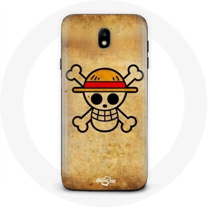 Samsung Galaxy J3 2017 hoesje One Piece Manga Skull