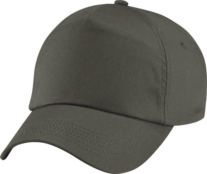 Beechfield Unisex Plain Original 5 Panel Baseball Cap (Pakket van 2) (Olijf)