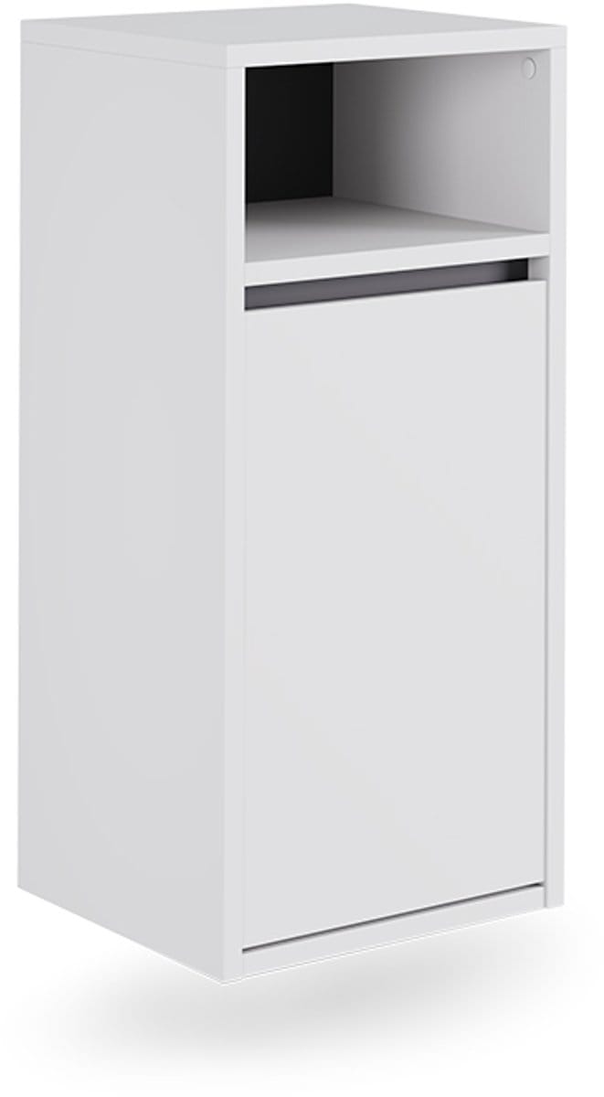 Vicco Viola Badkamerkast – 38 x 80 cm met wasmand Wit/Grijs