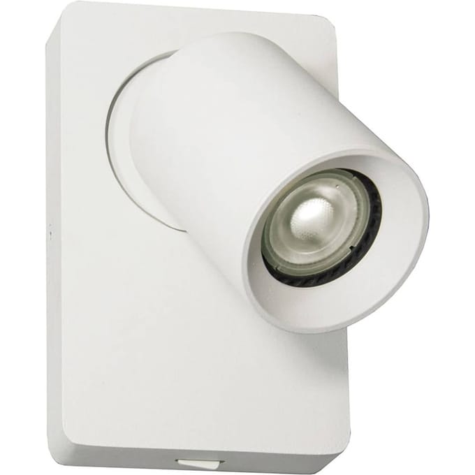 Viokef Wandspot Steven, schakelaar, zwenkbaar, wit
