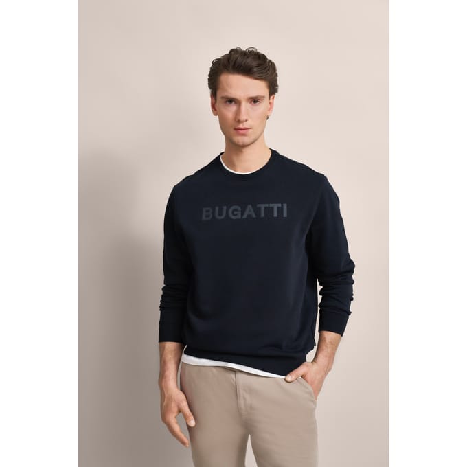 Bugatti Herren Sweatshirt met 3D opdruk