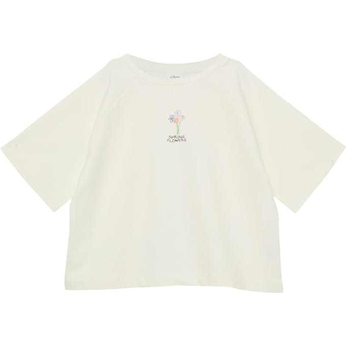 s.Oliver - female - Licht Felpa oversized T-shirt met print op voor- en achterkant