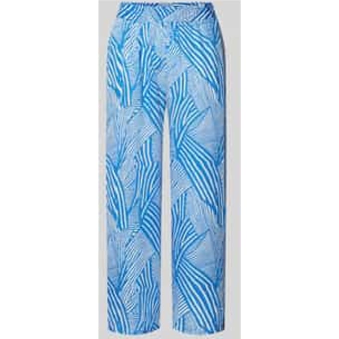 Straight Leg stoffen broek met elastische band