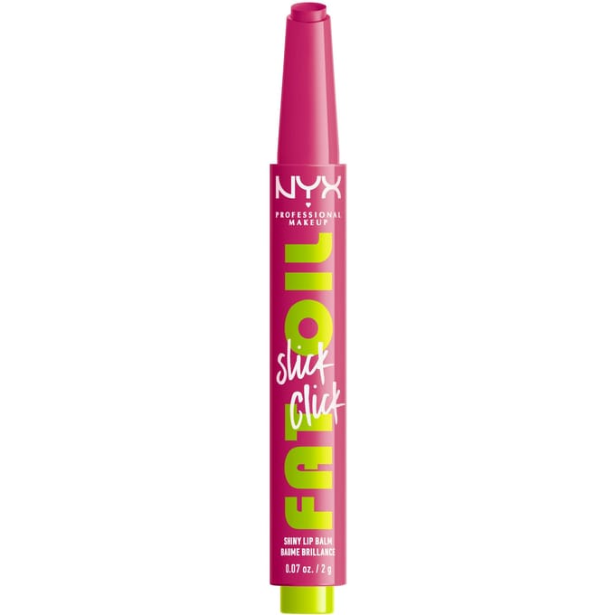 NYX Professional Makeup Fat Oil Slick Click - DM Me - lippenbalsem - lila roze - 2g