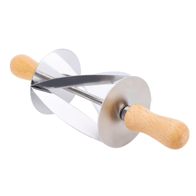 RVS Rollende Deeg Brood Croissant Snijder Gebak Bakaccessoires white